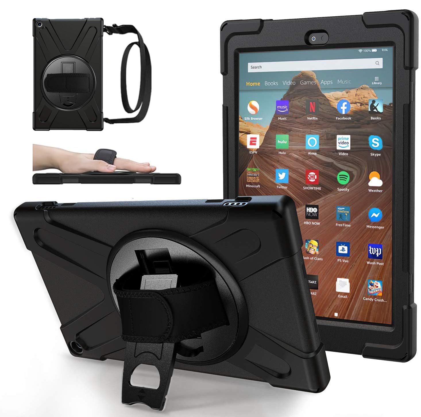 Amazon.com: Fire HD 10 Case 2019/2018/2017 Release, Heavy Duty